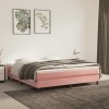 vidaXL Matrac s taštičkovými pružinami ružový 160x220x20 cm zamat 4016629