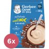 GERBER Kaša mliečna cereal kakaová Dobrú noc 6 x 230 g