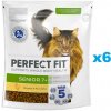 PERFECT FIT Senior 7+ 6x750 g kompletné suché krmivo pre staršie mačky, bohaté na kuracie mäso