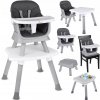 Stolička na kŕmenie Jokomisiada 6v1 sivá pre deti od 6 mesiacov