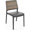 Keter DECO PORTO kreslo walnut/grafit