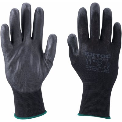 Extol Premium rukavice z polyesteru polomáčené v PU, černé 8856638 od 0,95  € - Heureka.sk