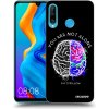 Picasee silikónový čierny obal pre Huawei P30 Lite - Brain - White