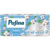 Toaletný papier, 3 vrstvový, malá rolka, 8 roliek, PUFINA 