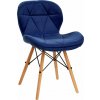 4Rico kozmetické kreslo QS-186 navy velvet