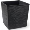 Kvetináč Plast, Výška 25cm | YUKA DLUTO Grafit