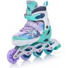 meteor inline korčule 4v1 detské inline korčule kolieskové nože quad korčule detské inline korčule Modráberry L 38-41