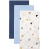 Baby Nellys Mušelínové Lux Eukalyptus 70 x 80 béžová/biela 3 ks