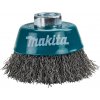 MAKITA miskovitá kefa z oceľového drôtu, vlnitý drôt 0,3 mm, 60 mm D-24072