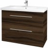 Dreja Umývadlová skrinka BIG INN SZZ2 100 - D06 Orech / Úchytka T02 / D06 Orech