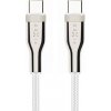 FIXED opletený nabíjací a dátový kábel PD 100W USB-C/USB-C - MFi na iPhone/iPad/MacBook/AirPods - 0,5 m - biely FIXDB-CC05-WH - možnosť vrátiť tovar ZADARMO do 30tich dní