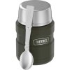 THERMOS Termoska na jídlo se skládácí lžící a šálkem 470 ml vojenská zelená