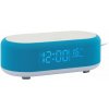 Stolové hodiny s budíkom, nabíjačkou smartfónov a Bluetooth reproduktorom 6033BB Karlsson 20cm