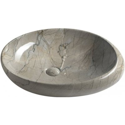 SAPHO DALMA keramické umývadlo 68x44x16,5 cm, grigio MM313 - Sapho