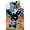 Carbotex · Obliečky do detskej postieľky Zajko Bing - motív Rozprávka pred spaním - 100% bavlna - 40x60 cm + 100x135 cm