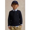Detský bavlnený sveter Polo Ralph Lauren 322702674060 tmavomodrá 117-123