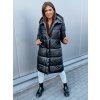 Čierna, dlhá dámska obojstranná prešívaná zimná bunda s kapucňou Dstreet čierna | modrá | šedá S DStreet 5904056268863