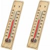 Verk 07183 Vonkajší teplomer 21 cm drevený 2 ks