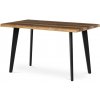 Autronic HT-F4413 OLW Stôl jedálenský, 130x80x75 cm, MDF doska, dekor staré drevo, kov, čierny lak