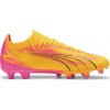Pánske kopačky Puma, ULTRA MATCH FG/AG Žltá,Ružová,Čierna, 44 EU