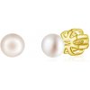 Olivie Náušnice 4mm PERLY AAA GOLD 9114 Ag 925; ≤0,8 g.