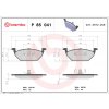 Sada brzdových platničiek, vždy 4 kusy v sade BREMBO P 85 041 (P85041)