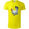 Sliepka kreslená biela - Tričko z organickej bavlny - L ( Citrónová )