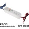LED napájací zdroj 100W, 24V, IP67 - Vodeodolný MEAN-WELL