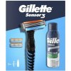 Gillette Sensor 3 holiaci strojček + 3 náhradné hlavice + pena na holenie 200 ml