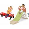 Set šmykľavka s vodnou hrou a odrážadlo s prívesom KS Slide Life Smoby dĺžka šmyku 150 cm s vodotryskom