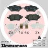 ZIMMERMANN Sada brzdových platničiek kotúčovej brzdy 26153.160.2