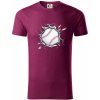Baseball lopta v triku - Tričko z organickej bavlny - L ( Fuchsiová )