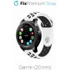 FixPremium - Silikónový Športový Remienok pre Garmin (20mm), biely