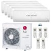 Klimatizácia LG Deluxe 5x multisplit (4x 2,1kW + 3,5kW) + vonk.j. 8,8kW (4x 2,1kW + 3,5kW / vonk. 8,8kW)