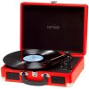 Denver VPL-120 červená / Gramofón / pripojenie k PC pomocou USB / umožňuje nahrávanie LP dosiek do PC (dvpl120red)
