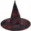 Klobúk čarodejnícky čierno-fialový 44x35cm 2 druhy