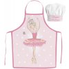 Javoli Detská zástera s kuchárskou čiapkou Baletka