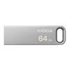 Kioxia USB flash disk, USB 3.0, 64GB, Biwako U366, Biwako U366, strieborný, LU366S064GG4