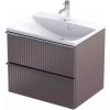 Oristo Etna skrinka 59.6x45.5x50 cm závesná kúpeľňová skrinka pod umývadlo OR52-SD2S-60-21R