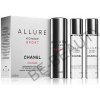 Chanel Allure Homme Sport Cologne EDC 20 ml (plnitelný flakon) + náplň 2 x 20 ml darčeková sada