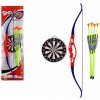 Teddies Luk+4 šípy s přísavkami plast 57cm na kartě