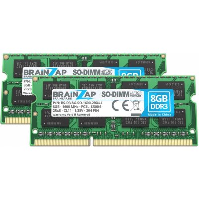 Brainzap DDR3 16GB 1600MHz CL11 (2x8GB) PC3L-12800S