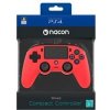 Nacon Wired Compact Controller - ovladač pro PlayStation 4 - červený