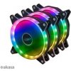 AKASA ventilátor VEGAS AR7, sada 3x120mm RGB LED + prodlužovací kabel AK-FN107