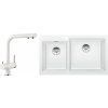 Súprava granitový drez Blanco Pleon 9 523061, kuchynská batéria Blanco Fontas II 523134
