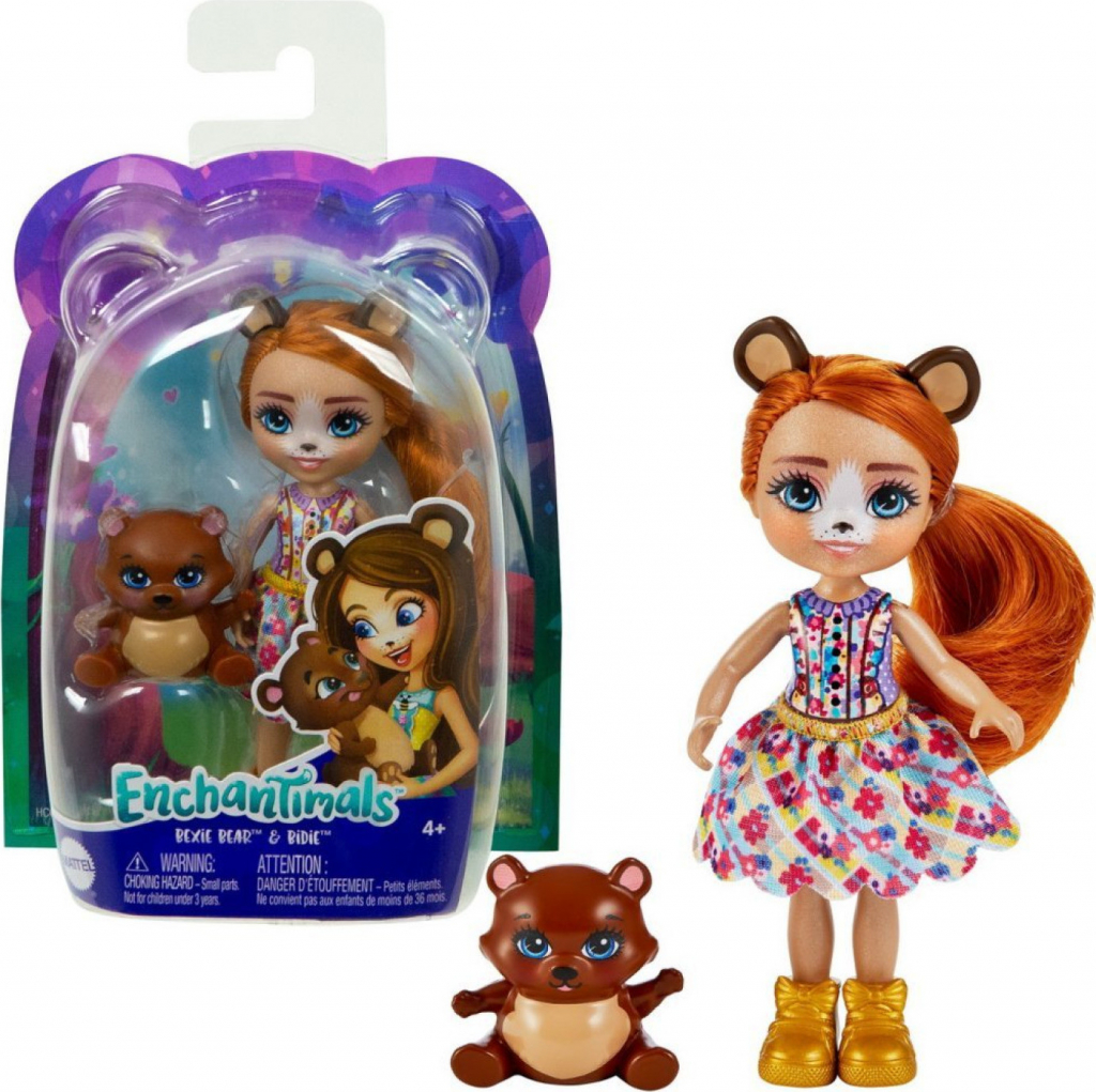 MATTEL EnchanTimals so zvieratkom Bexie Bear a Bidie