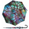 DOPPLER Fiber Flex AC Pavone- dámský holový vystřelovací deštník vícebarevný 740765SP