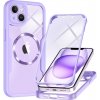 Techsuit ColorVerse 360 MagSafe Series – 360° kryt + ochranné sklo na iPhone 14 – fialový