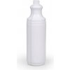 Prázdna fľaša H06/SP/ HDPE, biela s priehľadným ukazovateľom hladiny 1 l