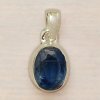 Nefertitis Kyanit modrý brúsený prívesok striebro Ag 925 P566 NF56416 - 1,2 cm, 2 g